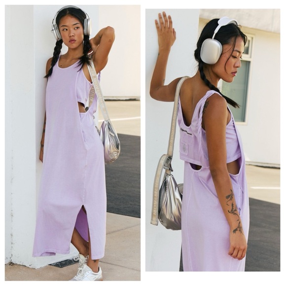 **Damage** Free People x FP Movement Hot Shot Twist Back Maxi Dress - Picture 1 of 5